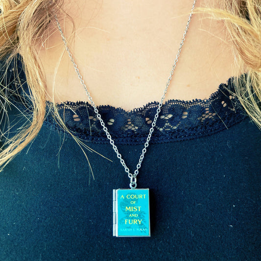 Book Locket Necklace - A Court of Mist and Fury