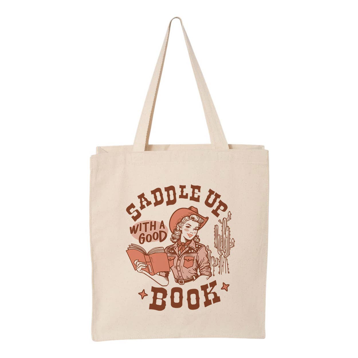 Saddle Up With A Good Book Tote Bag