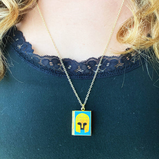 Book Locket Necklace - The Song of Achilles